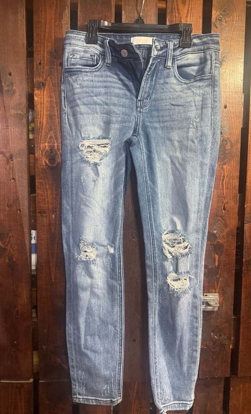 Vervet  Distressed Jeans Size 26 Blue